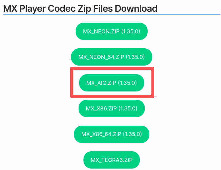 eac3 not supported mx player